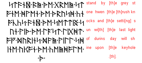 Dwarf Runes In The Hobbit